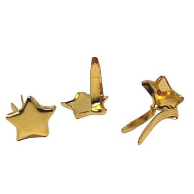 Dekorationsnitar brads stjärna guld