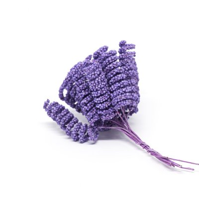 Dekorationspistill - Spiral - 12 st - Lila