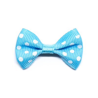 Tygrosett - Prickig - Vit/Ljusblå - 3,5 x 2,5 cm