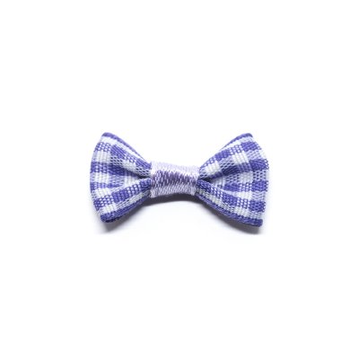 Tygrosett - Rutig - Vit/Lila - 3 x 1,5 cm