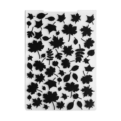Embossing Folder/Präglingsplatta - 10,5 x 14,5 cm - Blandade löv