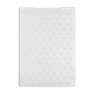 Embossing Folder/Präglingsplatta - 10,5 x 14,5 cm - Hjärtan