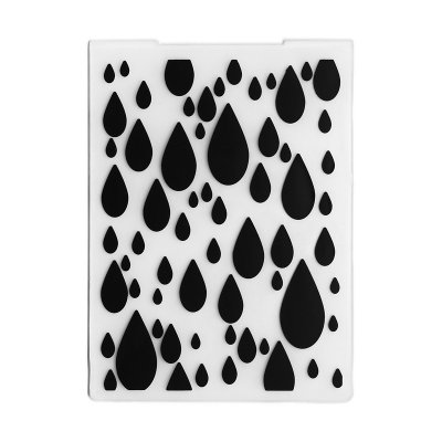 Embossing Folder/Präglingsplatta - 10,5 x 14,5 cm - Vattendroppar