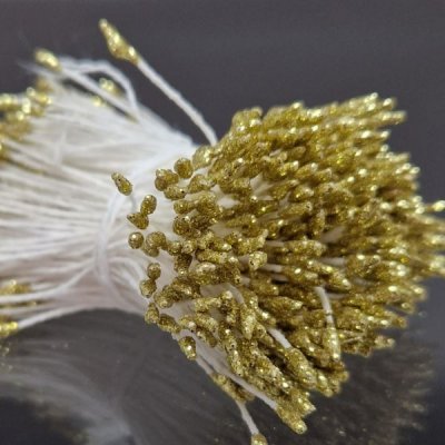 pistiller glitter mini guld