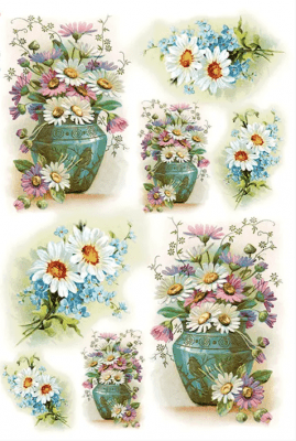 Decoupage Blommor