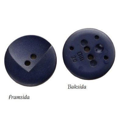 Plastknapp blå