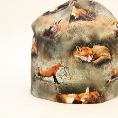 Trikåmössa med fleecefoder