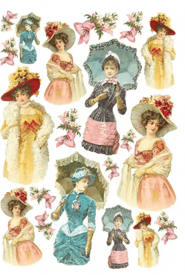 Decoupage Personer Scen Mode