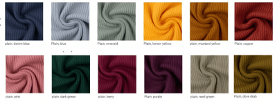 Trikåtyg ribbad muddväv